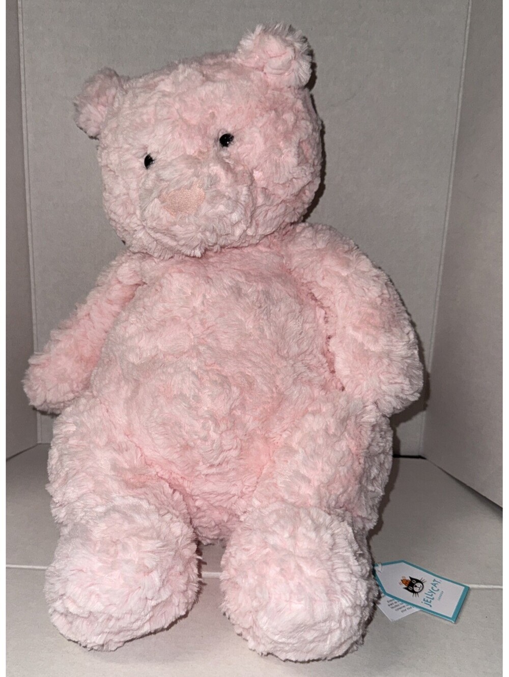 Authentic Jellycat Large Leola Bear Pink Plush Brand New NWT